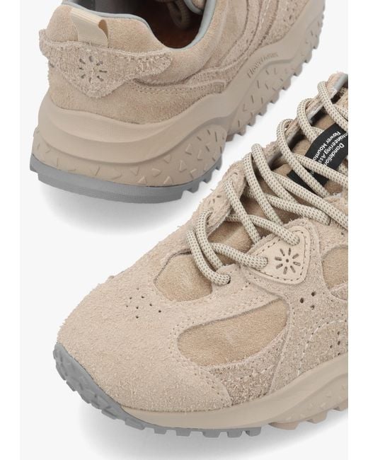 Flower Mountain White Wave Hairy Suede Trainers