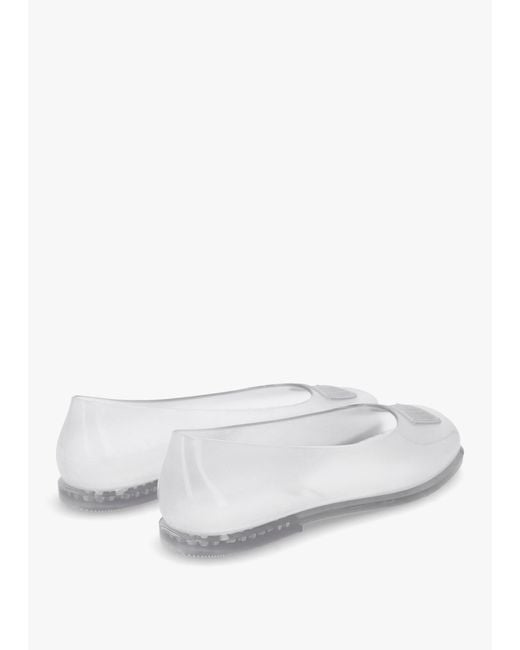 Marc Jacobs White X Melissa Ruby Clear Ballet Pumps