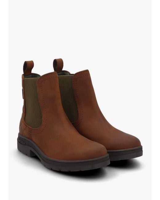 Barbour Brown Amble Mahogany Chelsea Boots