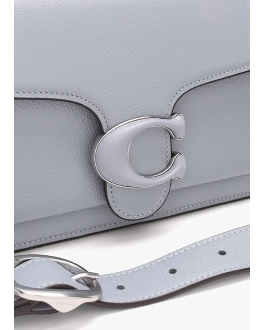 COACH Tabby 26 Grey Blue Leather Shoulder Bag