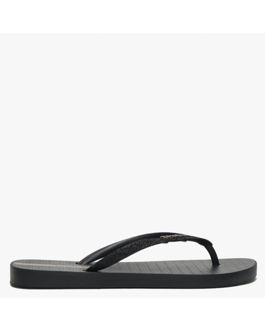 ipanema black glitter flip flops