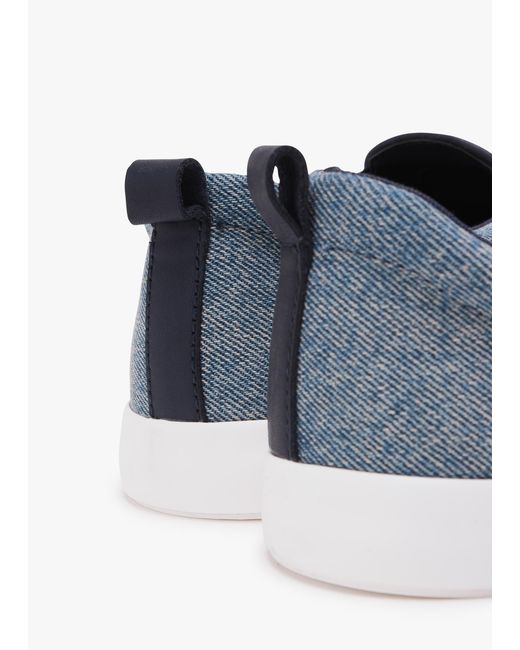 Ralph Lauren Haddley Blue Denim Trainers