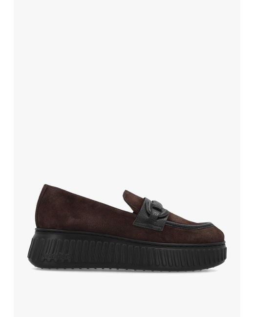 Wonders Black Xfly 03 Dark Loafers