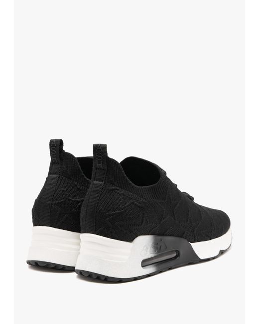Ash Lucky Star Black Knitted Trainers