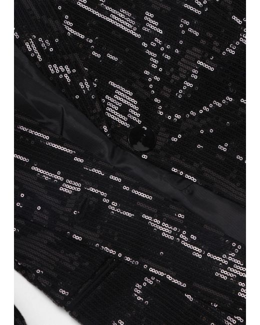 Carre Noir Black Sequin Blazer