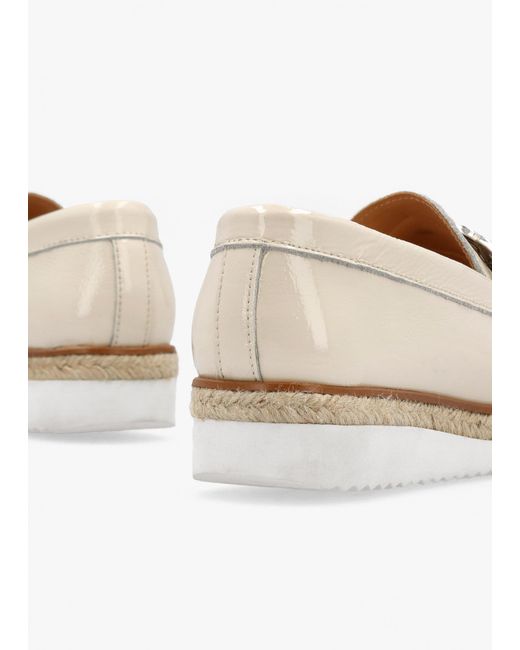 Daniel Natural Peonie Beige Patent Leather Loafers