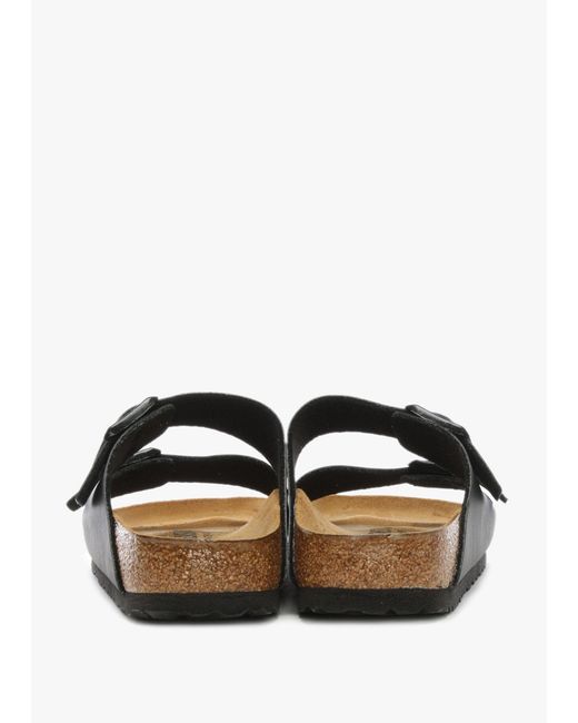 Birkenstock White Arizona Birko-Flor Two Bar Mules Leather