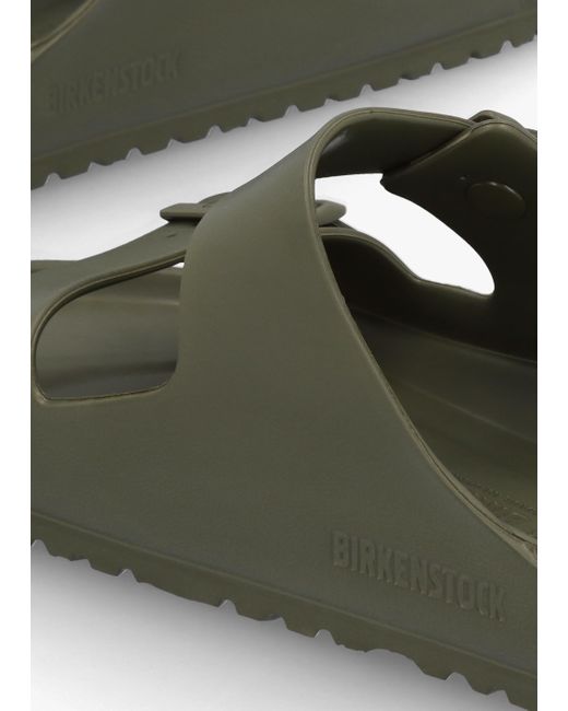 Birkenstock Green Birkenstock Men'S Arizona Eva Khaki Two Bar Mules Mens Eu Sizes: 41, Colour: Khaki Leather for men