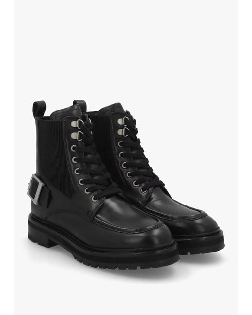 Barbour Black Leonie Lace Up Ankle Boots