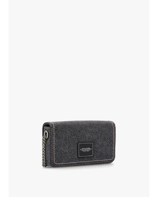 Marc Jacobs White The Denim Chain Wash Mini Cross-Body Bag