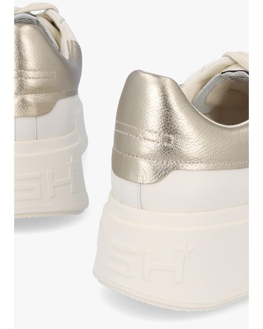 Ash Natural Moby Gardenia Gold Leather Trainers