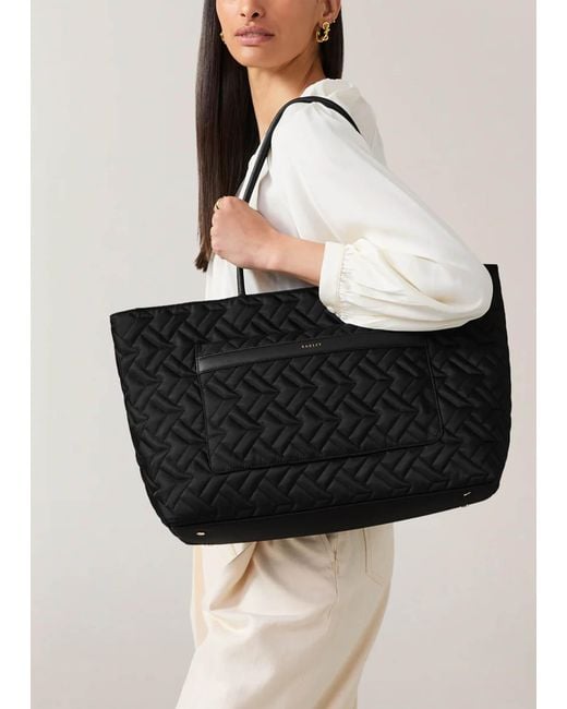 Radley Black Large Holland Park Quilted Tote Bag