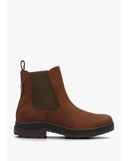 Barbour Brown Amble Mahogany Chelsea Boots