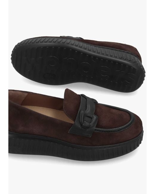 Wonders Black Xfly 03 Dark Loafers