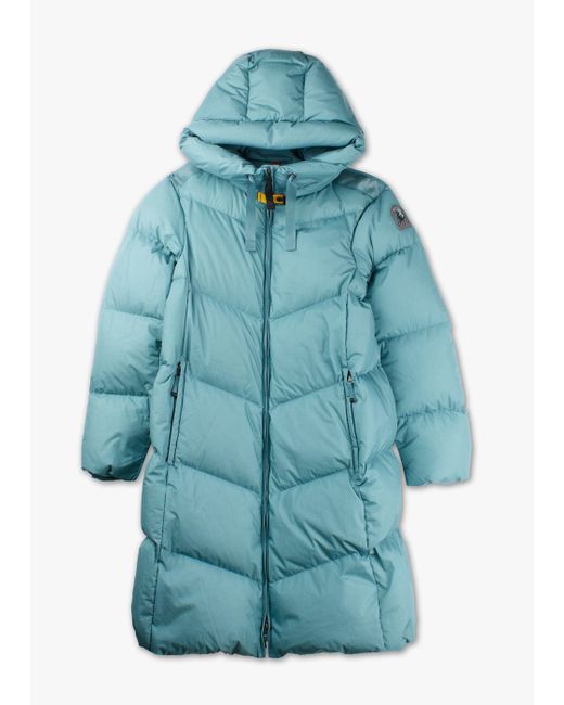 Parajumpers Blue Rindou Feather Puffer Coat