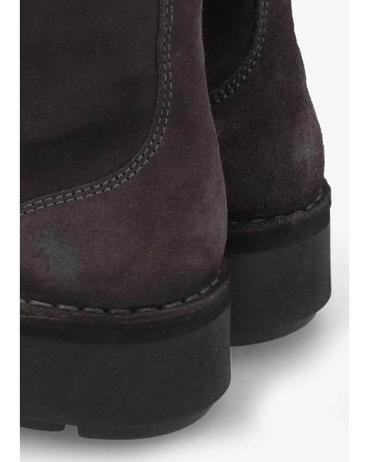 Fly London Black Naji Diesel Suede Calf Boots