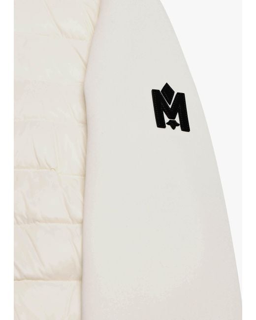 Mackage White Joyce Hybrid Peplum Cream Jacket