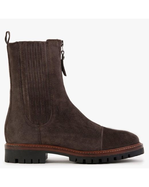 Alpe Truffle Brown Suede Calf Boots | Lyst UK