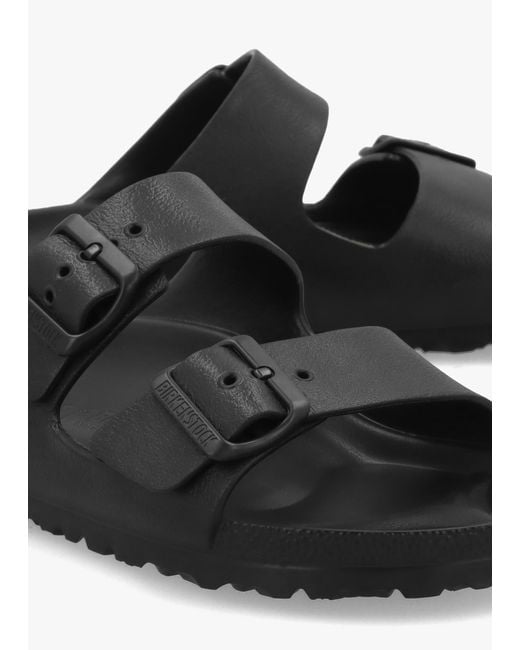 Birkenstock Black Arizona Eva Two Bar Mules , Patent