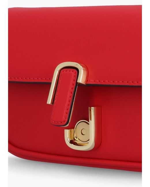 Marc Jacobs The J Marc Mini True Red Leather Shoulder Bag