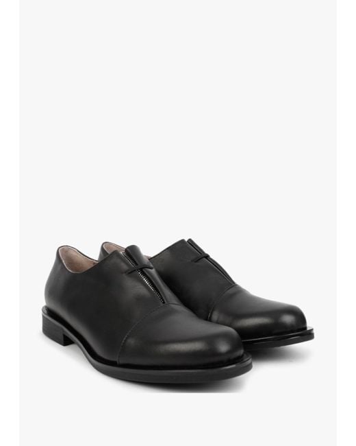Daniel Crystie Black Leather Embellished Oxford Shoes