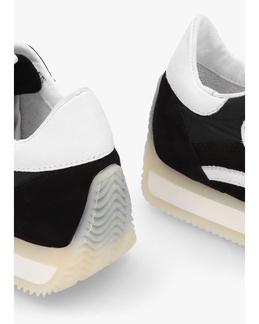 Daniel Movie Black & White Suede Runner Trainers