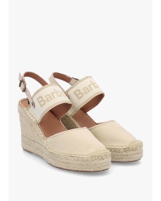 Barbour Natural Lyndhurst Wedge Espadrilles