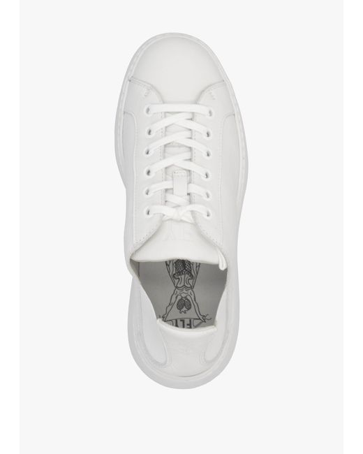 Fly London White Joof Elastic Back Trainers