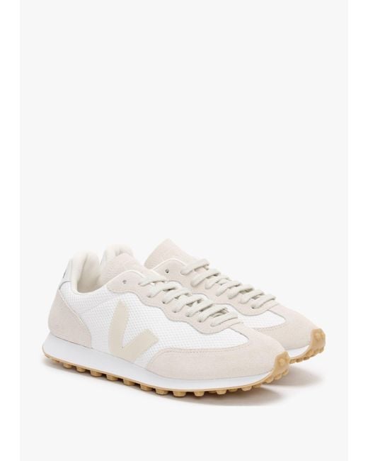 Veja White Rio Branco Perre Natural Suede & Mesh Trainers