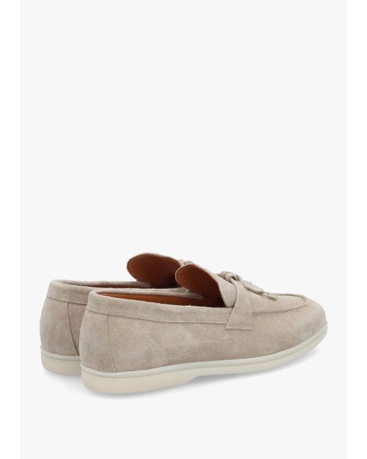 Daniel White Siani Grey Suede Loafers