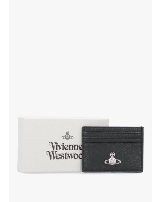 Vivienne Westwood White Grain Flat Card Holder