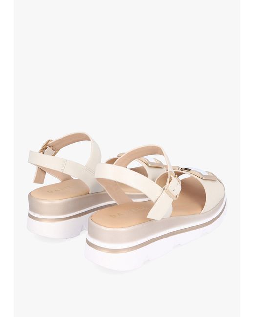 Daniel Natural Resan Cream Leather Sandals
