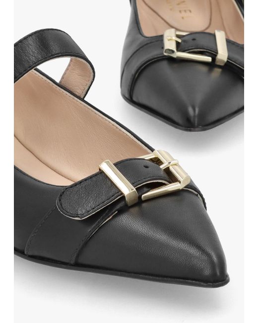 Daniel White Nancy Black Leather Pointed Toe Pumps