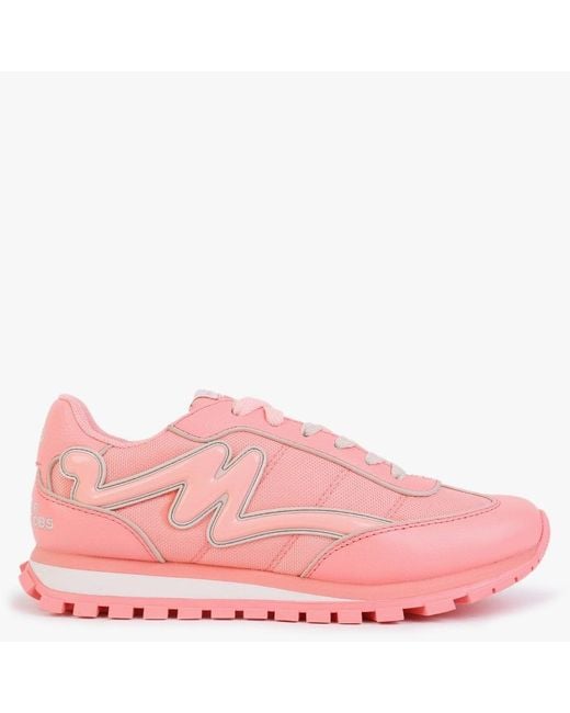 Marc Jacobs Pink The Fluoro Jogger Coral Trainers