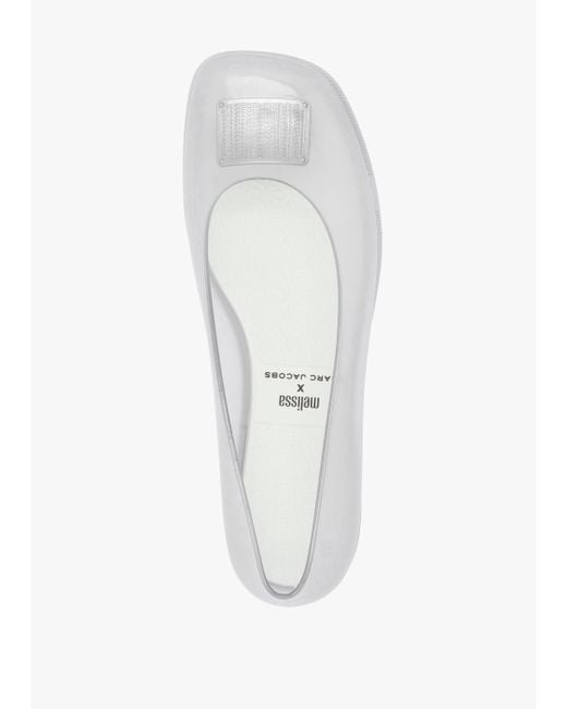 Marc Jacobs White X Melissa Ruby Clear Ballet Pumps