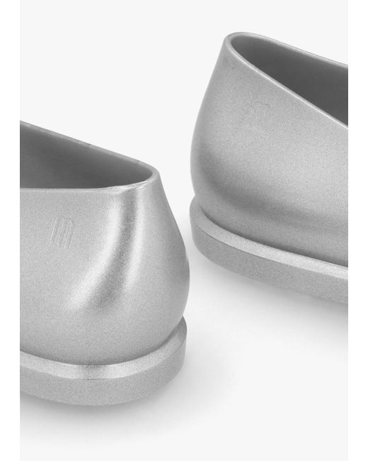 Marc Jacobs White X Melissa Ruby Silver Grey Ballet Pumps