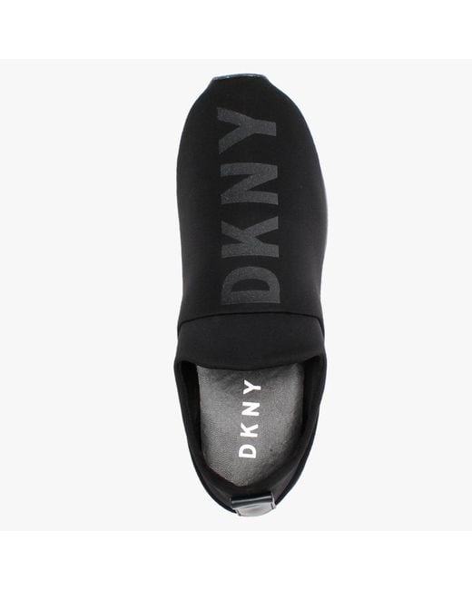 DKNY Jadyn Black Nylon Trainers Lyst UK