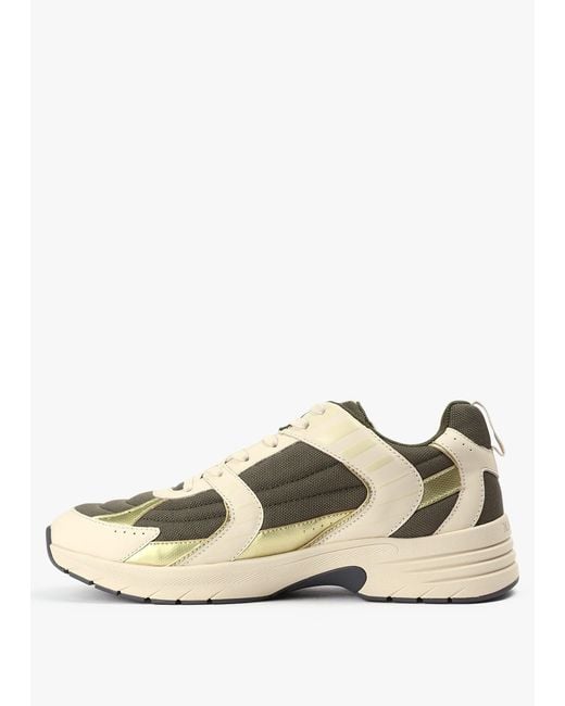 Mallet White Khaki Holloway Trainers