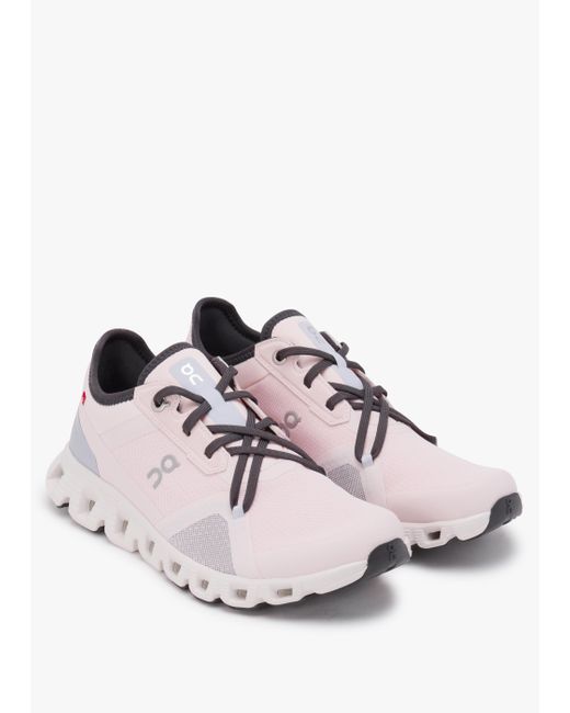 On Shoes Pink Cloud X 3 Ad Shell & Heather Trainers