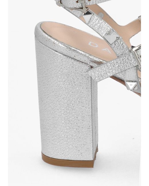 Daniel White Pitter Studded Block Heeled Sandals