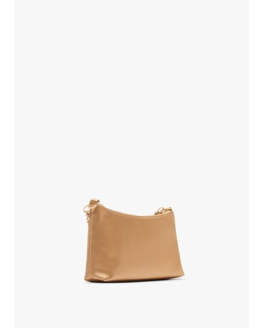 Love Moschino Natural Diamante Strap Gold Shoulder Bag