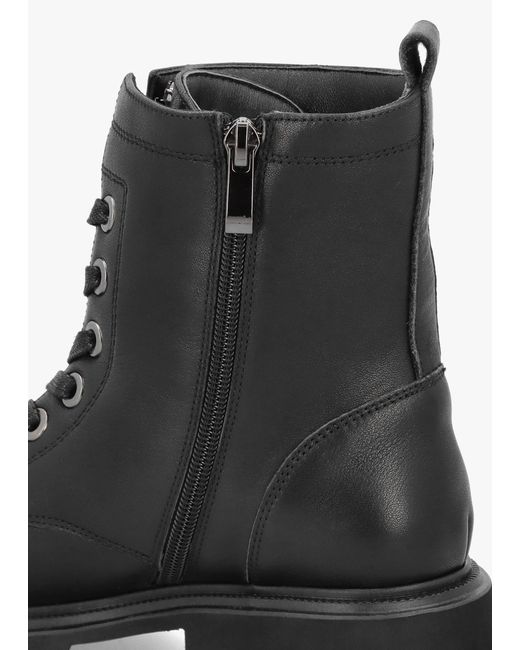 Daniel Amari Black Leather Embellished Ankle Boots