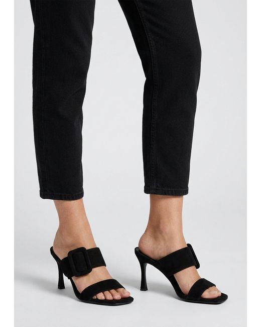 Daniel Black Eilish Buckle Heeled Mules