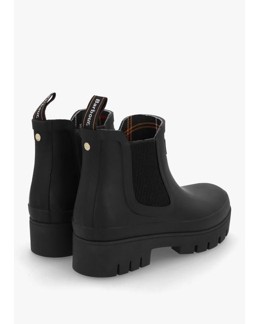 Barbour Black Halton Ankle Wellington Boots