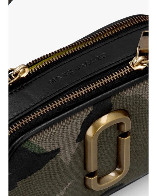 Marc Jacobs Black The Camo Jacquard Snapshot Camo Multi Camera Bag