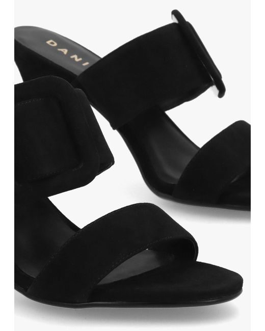 Daniel Black Eilish Buckle Heeled Mules