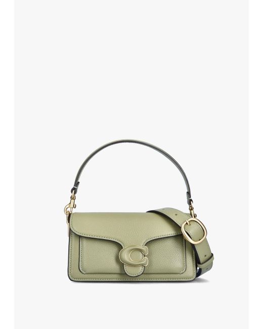 COACH Green Tabby 20 Moss Leather Shoulder Bag