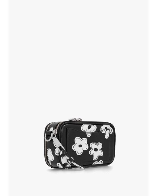 Marc Jacobs White The Daisy Snapshot Leather Camera Bag