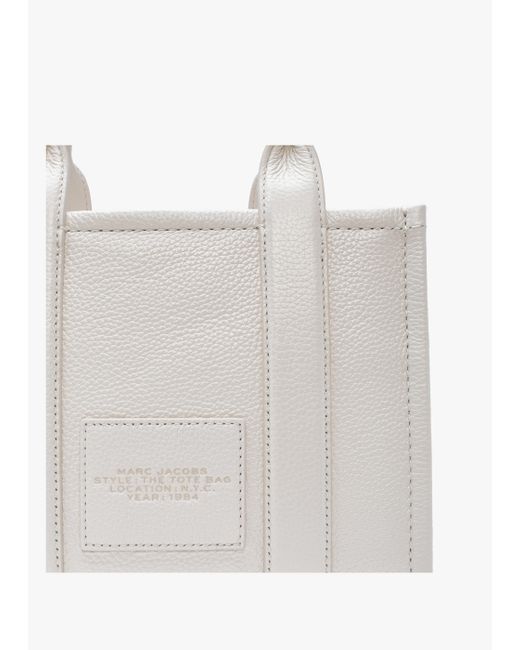 Marc Jacobs White The Leather Small Cotton Tote Bag