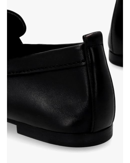 Kennel & Schmenger Emma Black Leather Buckle Loafers